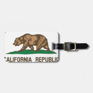 The Bear Flag - Flag of the State of California Luggage Tag