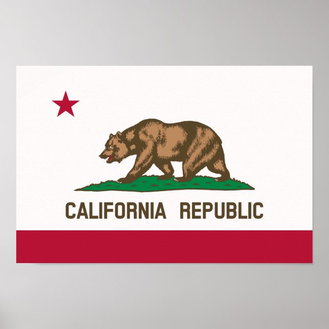 The Bear Flag - State of California Poster (Front)