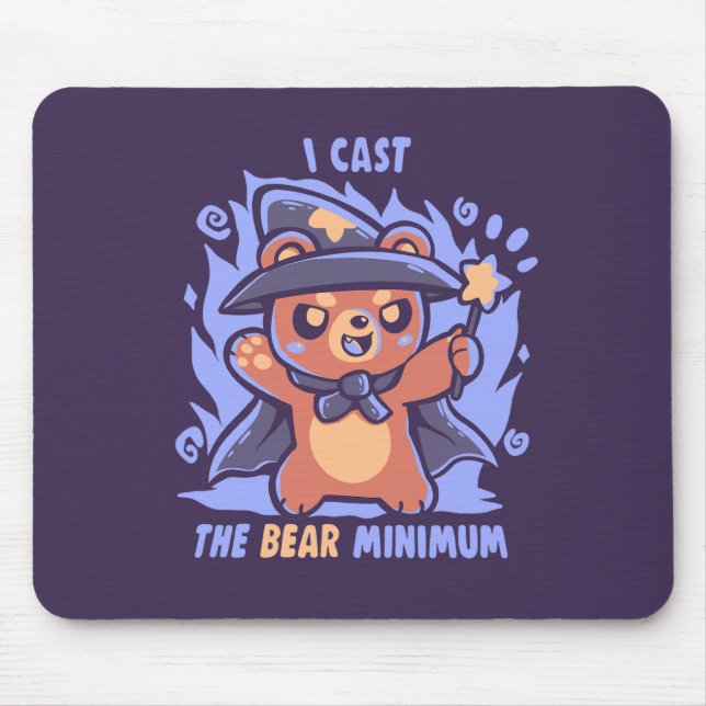 The Bear Minimum Spell Mouse Mat (Front)