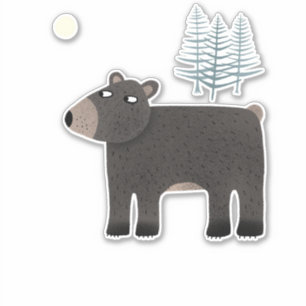 The Bear the Trees and the Moon