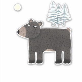 The Bear the Trees and the Moon