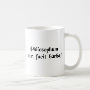 The beard does not define a philosopher. coffee mug