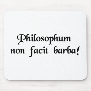 The beard does not define a philosopher. mouse mat