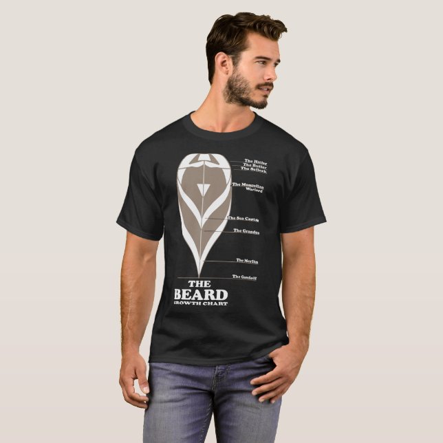 The Beard Growth Chart Tshirt (Front Full)