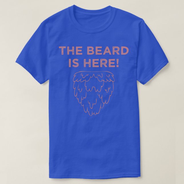 The Beard Is Here Red T-Shirt (Design Front)