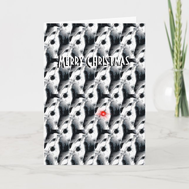 the Bearded Collie Christmas Card (Front)