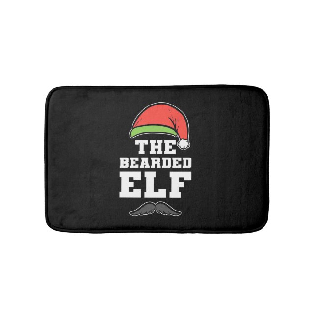 The Bearded Elf Christmas Bath Mat (Front)