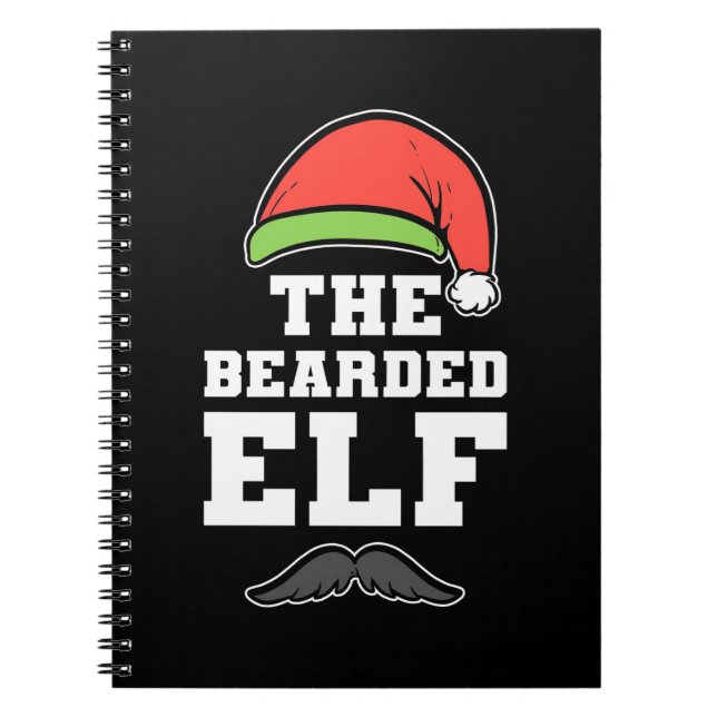 The Bearded Elf Christmas Notebook (Front)