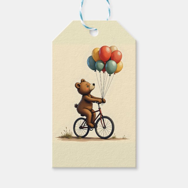 The Bear's Joyful Ride Gift Tags (Front)