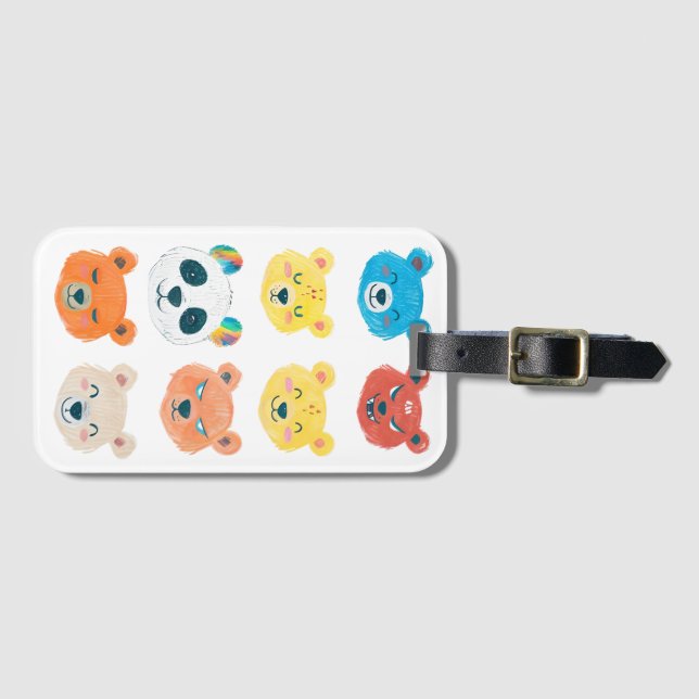 The Bears of Personality  Luggage Tag (Front Horizontal)