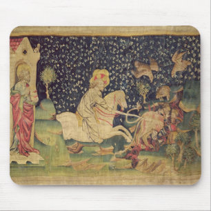 The Beast is Thrown into the Lake of Sulphur Mouse Mat