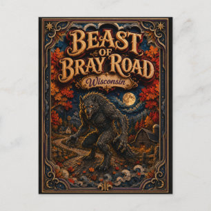 The Beast of Bray Road Wisconsin Popcut Legends Postcard