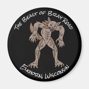 The Beast of Bray Road   Wisconsin Werewolf Magnet
