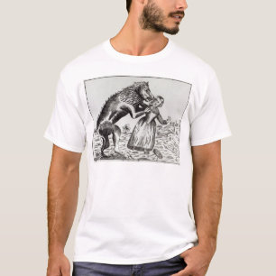 The Beast of Gevaudan Attacking a Young Girl T-Shirt