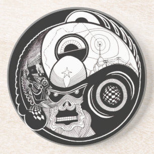 "The Beast Within" Mandala Drink Coaster