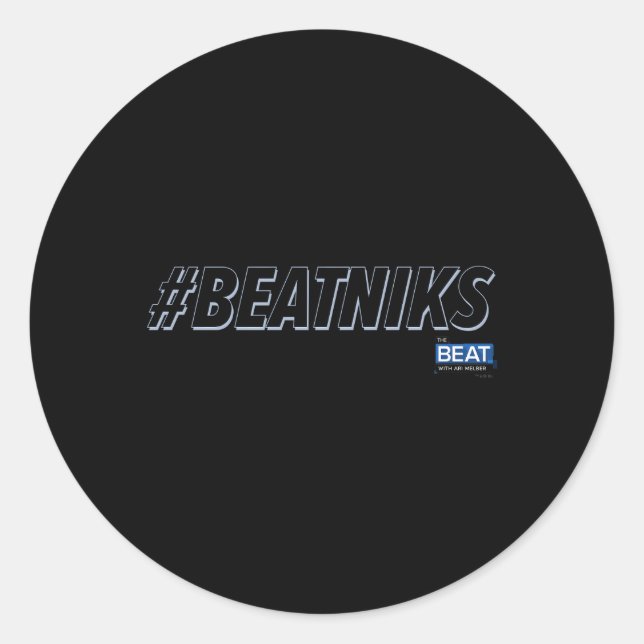 The Beat With Ari Melber Beatniks Msnbc Classic Round Sticker (Front)