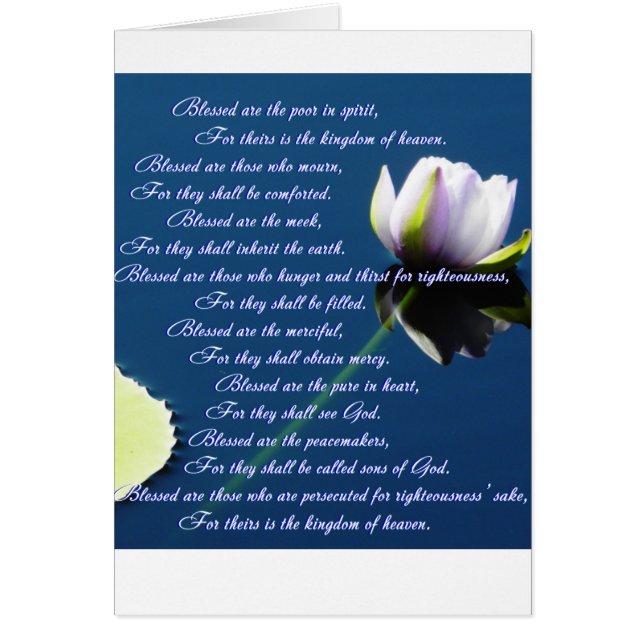 The Beatitudes (Front)