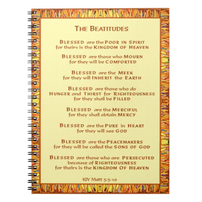 The Beatitudes Notebook (Front)