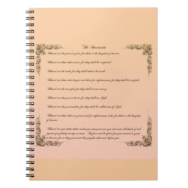 The Beatitudes Notebook (Front)