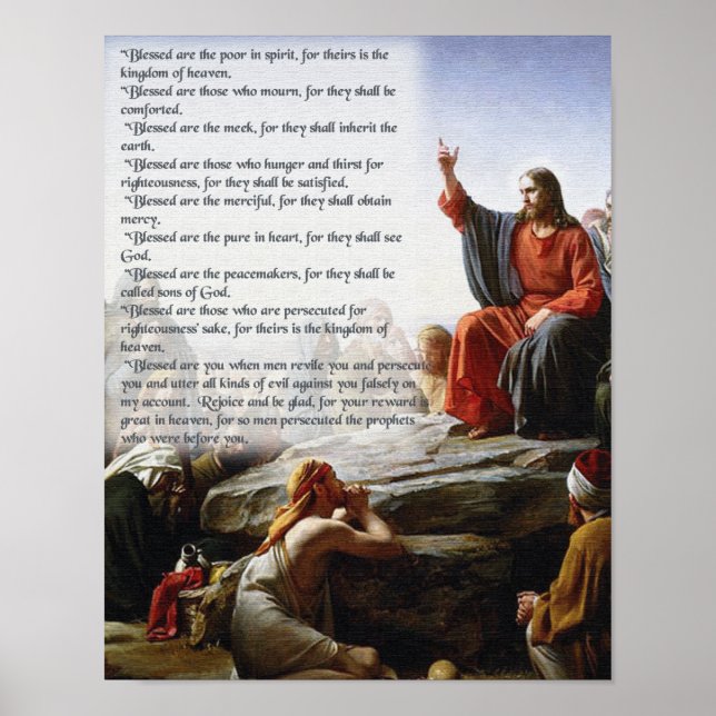 THE BEATITUDES POSTER (Front)