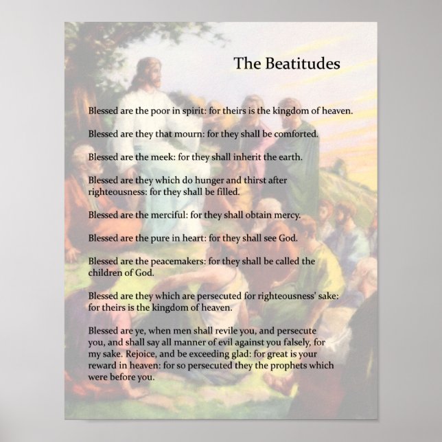 The Beatitudes Poster (Front)