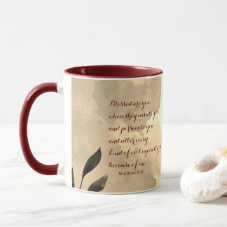 The Beatitudes Scripture Verse 5:11 Mug