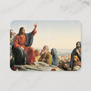 The Beatitudes Sermon on the Mount Prayer Card