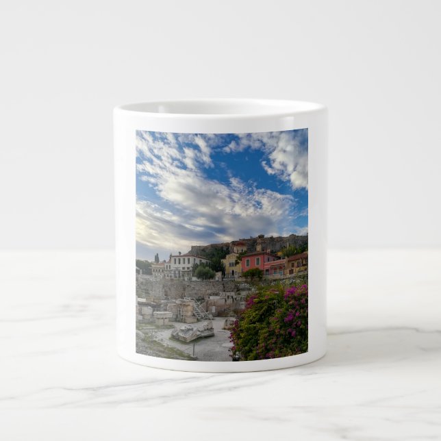 The Beautiful Athens  Large Coffee Mug (Front)