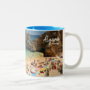 The Beautiful beaches of the Algarve Two-Tone Coffee Mug