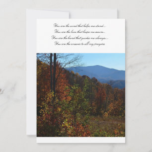 The beautiful Blue Ridge Mountains during Fall