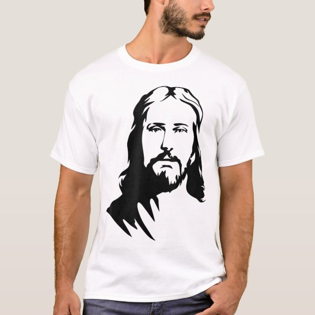 The Beautiful Face Of Jesus The Christ Christian F T-Shirt (Front)