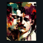 The Beautiful Gay Lovers Poster<br><div class="desc">AI generated art of a beautiful couple in a romantic moment</div>