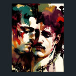 The Beautiful Gay Lovers Poster<br><div class="desc">AI generated art of a beautiful couple in a romantic moment</div>