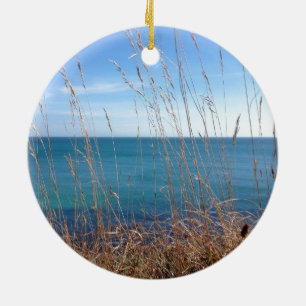 The beautiful Grass and Sea Ceramic Tree Decoration