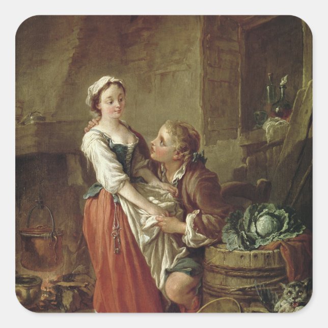 The Beautiful Kitchen Maid Square Sticker (Front)