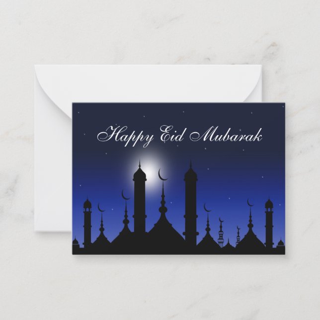 The Beautiful Mosque In Arabic Card (Front)