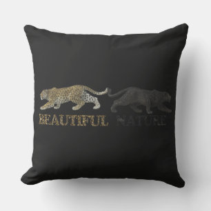 The beautiful nature leopard cushion