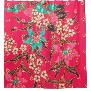 The beautiful of art Malaysian and Indonesian Bati Shower Curtain