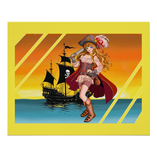 The beautiful pirate. poster (Front)