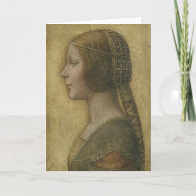 The Beautiful Princess (by Leonardo da Vinci) Card (Front)
