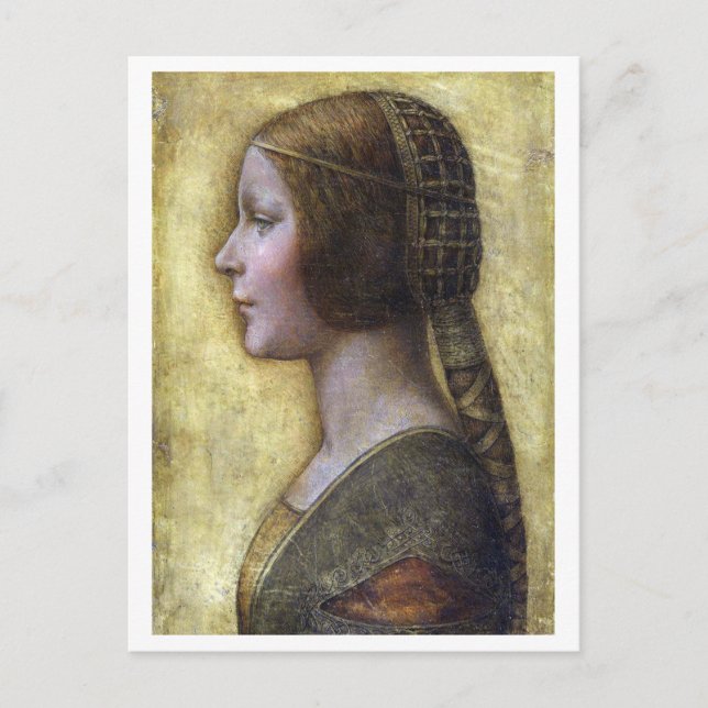 The Beautiful Princess, Leonardo da Vinci Postcard (Front)