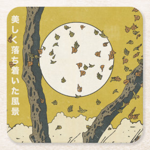 The Beautiful Relaxing Landscape Square Paper Coaster