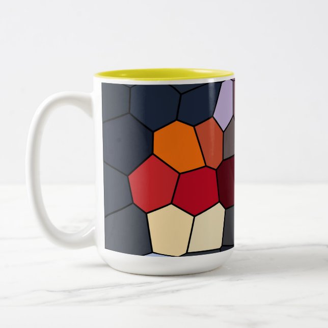 The Beautiful Tiles  Two-Tone Coffee Mug (Left)