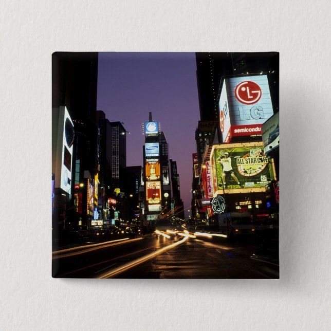 The beauty colour and energy of famous Times 15 Cm Square Badge (Front)