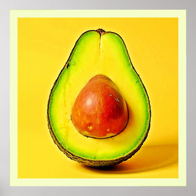 The Beauty of a Healthy Avocado Design Poster (Front)