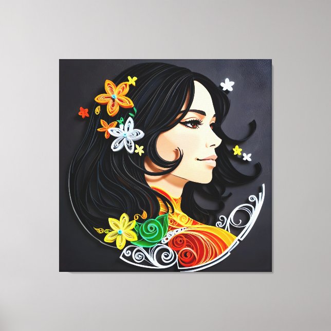 The Beauty of a Madam Canvas Print (Front)