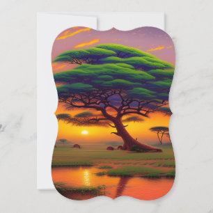 The Beauty of African Landscape Card