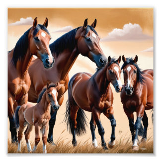 The beauty of American horses Photo Print