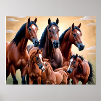 The beauty of American horses Poster