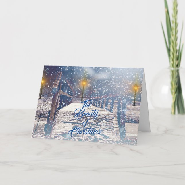 The Beauty of Christmas Christmas Greeting Card  (Front)